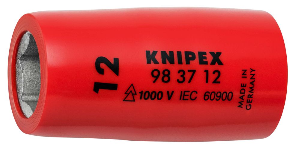 KNIPEX 98 37 12 Hexagon Socket for hexagonal screws with internal square 3/8" 44 mm 98 37 12 4003773020608