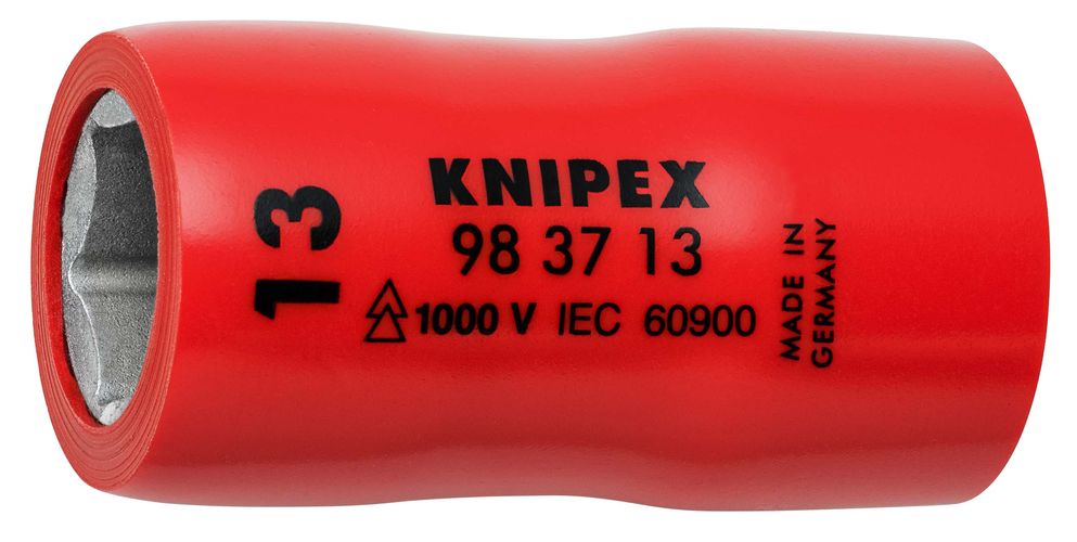 KNIPEX 98 37 13 Hexagon Socket for hexagonal screws with internal square 3/8" 45 mm 98 37 13 4003773020615