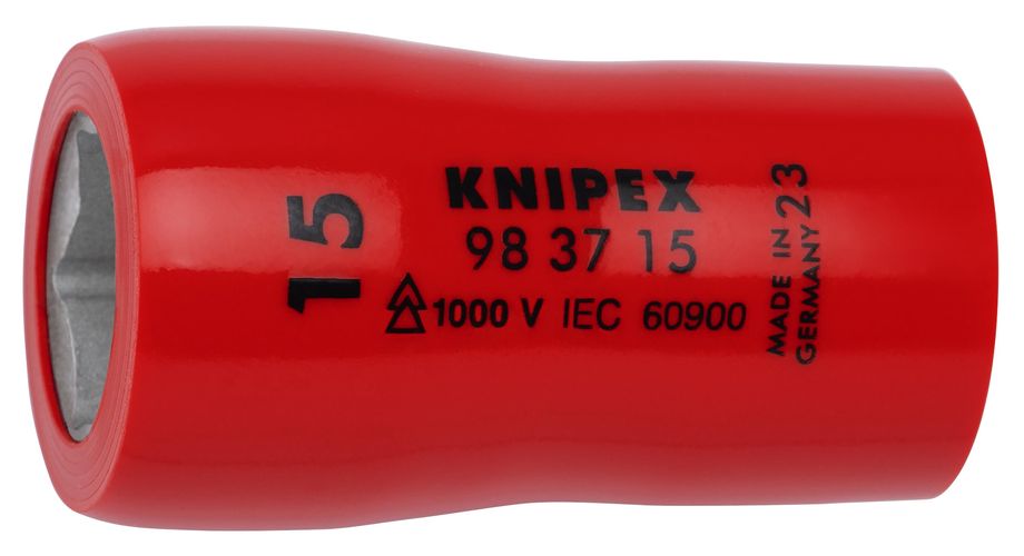 KNIPEX 98 37 15 Hexagon Socket for hexagonal screws with internal square 3/8" 47 mm 98 37 15 4003773089490