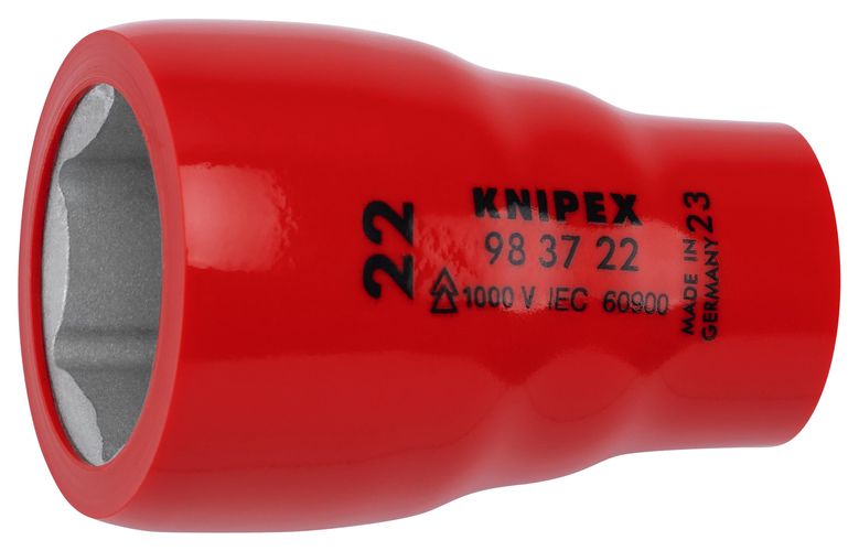 KNIPEX 98 37 22 Hexagon Socket for hexagonal screws with internal square 3/8" 49 mm 98 37 22 4003773089513