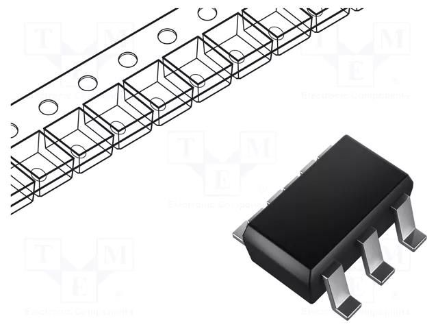 IC: analog switch; multiplexer; SPDT; Ch: 1; SOT23-6; 1.65÷5.5VDC TEXAS INSTRUMENTS TS5A3157DBVR