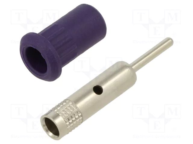 Connector: 4mm banana; socket; 30VAC; 60VDC; 25A; violet STÄUBLI EB4-IR/N-26