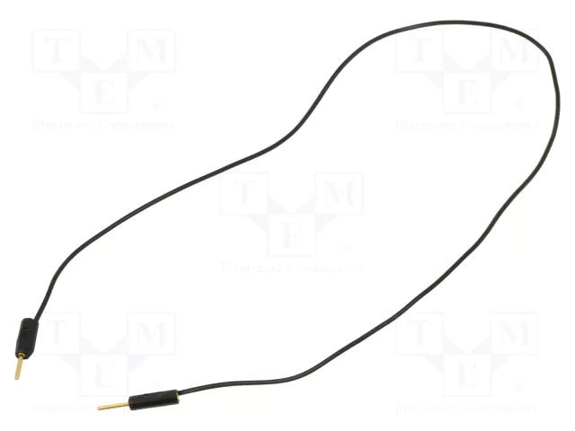 Test lead; 60VDC; 30VAC; 3A; banana plug 1mm,both sides; Len: 0.3m STÄUBLI LK1-A-03021