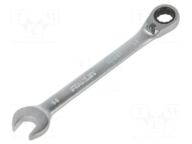 Wrench; combination spanner,with ratchet; 14mm; FATMAX® STANLEY STL-FMMT13087-0