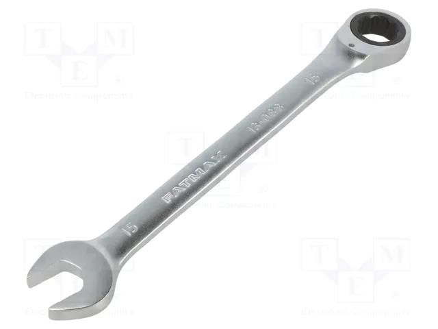 Wrench; combination spanner,with ratchet; 15mm; FATMAX® STANLEY STL-FMMT13088-0