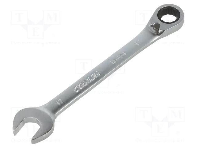 Wrench; combination spanner,with ratchet; 17mm; FATMAX® STANLEY STL-FMMT13094-0