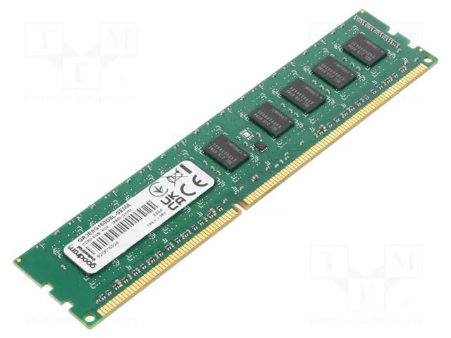 DRAM memory; DDR3 DIMM ECC; 1600MHz; 1.35÷1.5VDC; industrial GOODRAM INDUSTRIAL GR3E8G160D8L-SEMA