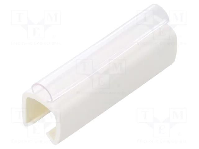 Markers; Marking: empty; 6÷7.2mm; PVC; white; -30÷60°C; push-in PARTEX PTC50030A9