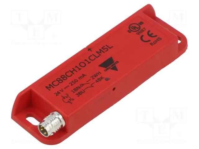 Sensor: inductive; IP67; 12÷24VDC; 12÷24VAC; 250mA; -25÷80°C; PIN: 4 CARLO GAVAZZI MC88CH1O1CLM5L