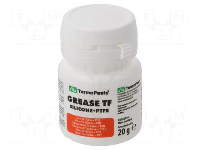 Grease; paste; Ingredients: PTFE,silicone; plastic container AG TERMOPASTY SMAR-TF-20