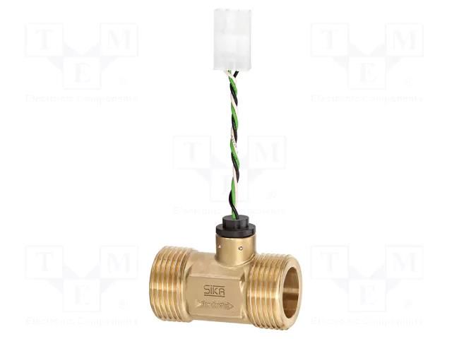 Sensor: turbine flowmeter; 4.5÷24VDC; 1÷60l/min; OUT: NPN; 2m SIKA VY2060MAHN20A5
