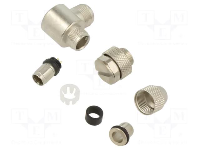 Connector: M9; plug; male; Plating: gold-plated; 125V; IP67; PIN: 2 BINDER 99-0401-75-02