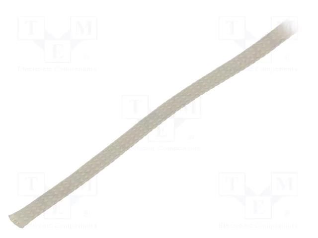 Braid; ØBraid : 5÷12nom.8mm; polyester; grey; L: 100m; UL94V-2 BM GROUP BMGCP008MGR
