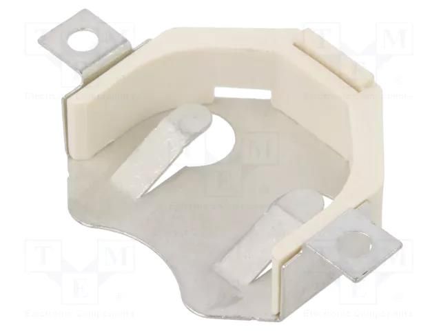 Clip; 2032,CR2032; Batt.no: 2; PCB,SMT; solder lugs; 6.43mm; steel KEYSTONE KEYS3074