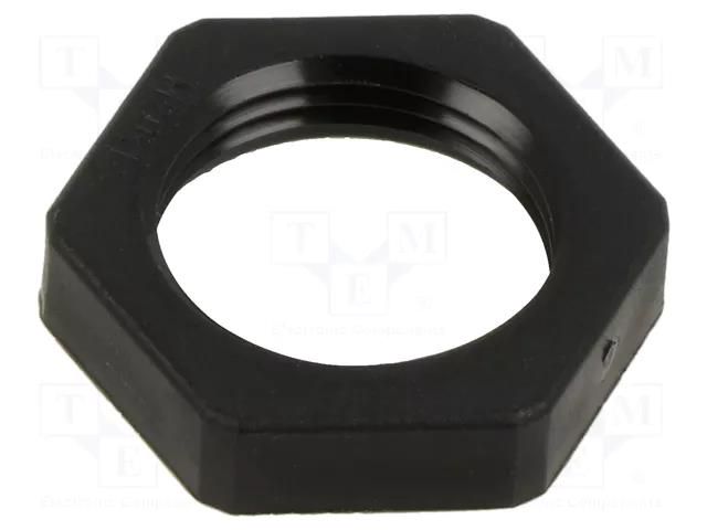 Nut; M20; polyamide; black; Pitch: 1.5 OBO BETTERMANN OBO-2049082