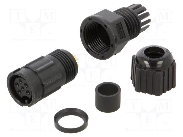 Connector: circular; plug; size B; female; PIN: 6; bayonet; 5A; IP67 AMPHENOL LTW BD-06BMFA-LL7001