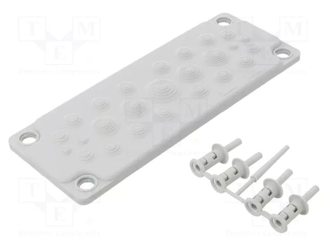 Multigate grommet; grey; Holes no: 25; -40÷100°C; IP65 MOREK MBA1C25L11