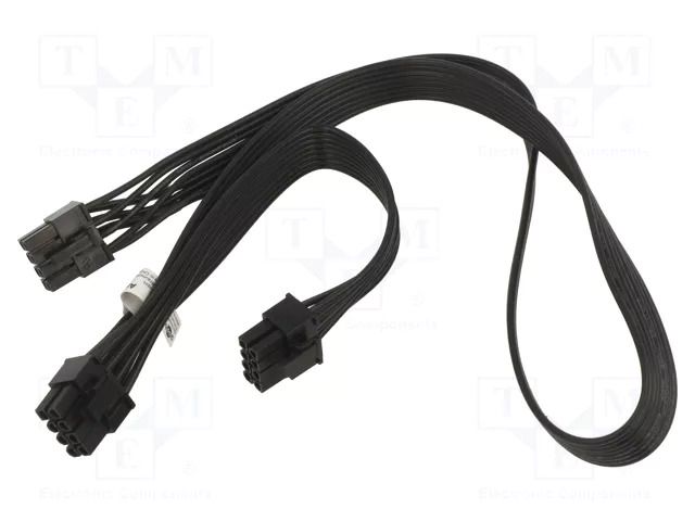Cable: mains; PCIe 8pin female,PCIe 8pin female x2; 0.23m GOOBAY PCI-8M/6.2M