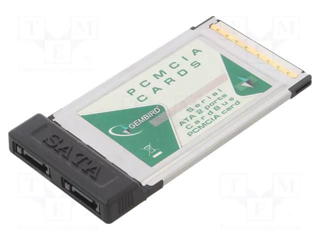 PC extension card: PCMCIA; SATA x2; 1.5Gbps GEMBIRD PCMCIA-SATA2