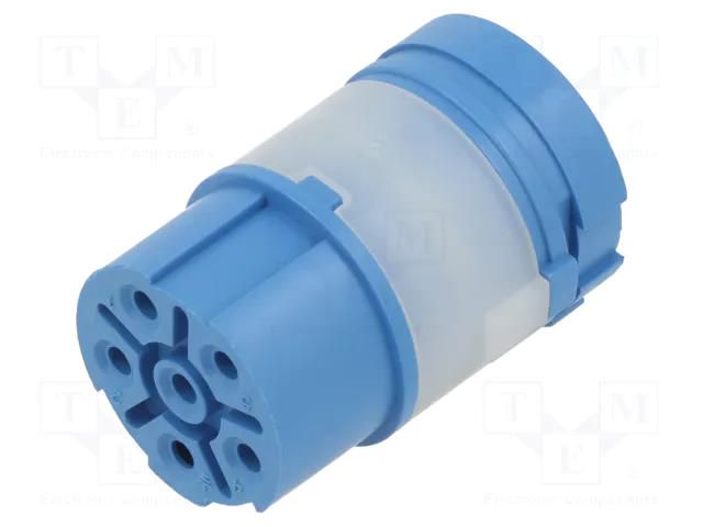 Connector: M23; contact insert; PIN: 6; female; crimped HARTING 09156063101
