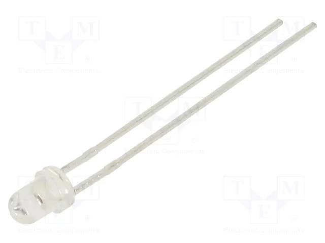 LED; orange; 3mm; 3800mcd; 30°; Front: convex; 1.6÷2.4VDC LUCKYLIGHT LL-304AC4B-4CD