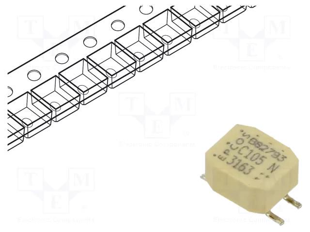 Inductor: common mode; SMD; 1mH; 700mA; 140mΩ; ±30%; 42VAC EPCOS B82793C0105N265