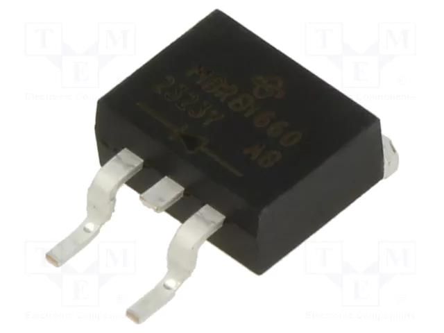 Diode: Schottky rectifying; D2PAK; SMD; 60V; 16A; reel,tape VISHAY MBRB1660-E3/81