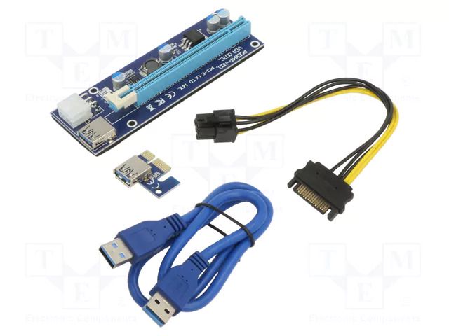 Riser; blue GEMBIRD RC-PCIEX-03