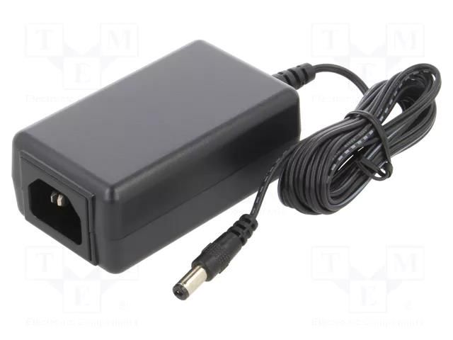 Power supply: switching; 24VDC; 0.625A; Out: 5,5/2,1; 15W; -20÷70°C MEAN WELL SGAS15A24-P1J