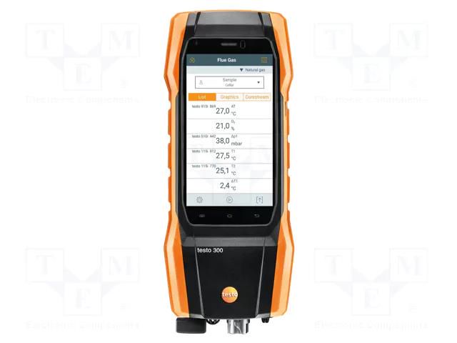 Meter: flue gas analyzer; LCD 5"; 1280x720; 0÷21% (O2) TESTO TESTO300LL-KIT4