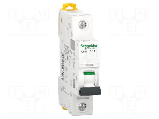 Circuit breaker; 230/400VAC; 12÷48VDC,72VDC; Inom: 1A; Poles: 1 SCHNEIDER ELECTRIC A9F94101