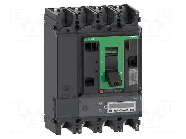 Power breaker; Poles: 4; for DIN rail mounting; Inom: 400A; IP40 SCHNEIDER ELECTRIC C40R46E400