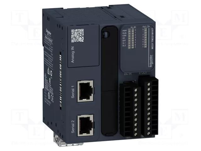 Module: PLC programmable controller; OUT: 8; IN: 8; 24VDC SCHNEIDER ELECTRIC TM221M16T