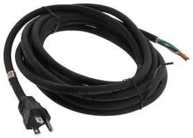 POWER CORD, NEMA5-15P, 15FT, 15A, BLACK 17635