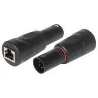 5 Pin Male XLR to RJ45 DMX Adapter 24-16314