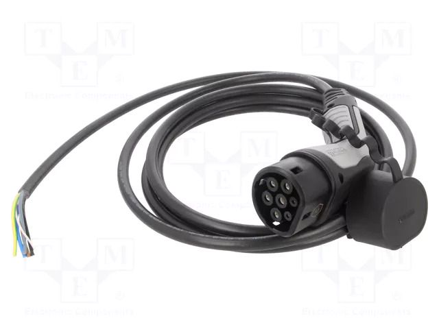 Cable: eMobility; 1x0.5mm2,5x2.5mm2; 480V; 16.63kW; IP44; 4m; 20A PHOENIX CONTACT 1623504