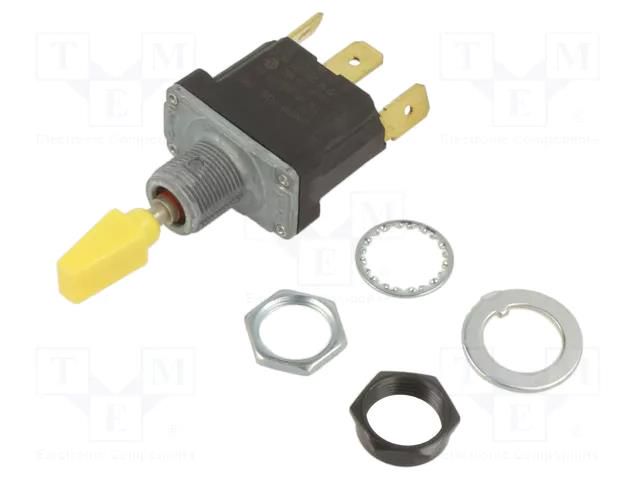 Switch: toggle; Pos: 3; SP3T; Leads: connectors 6,35mm; NT; -40÷71°C HONEYWELL 31NT391-7-C08