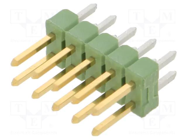 Connector: pin strips; pin header; male; PIN: 10; AMPMODU MOD II TE Connectivity 826656-5