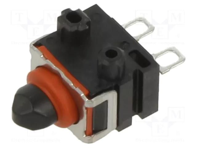 Microswitch SNAP ACTION; 0.1A/12VDC; with pin; SPST-NC; ON-(OFF) OMRON Electronic Components D2EW-B02H