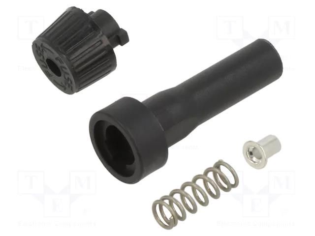 Fuse holder; 6.3x32mm; on cable; Imax: 30A; black; 250V EATON/BUSSMANN BK-HHJ-B-R
