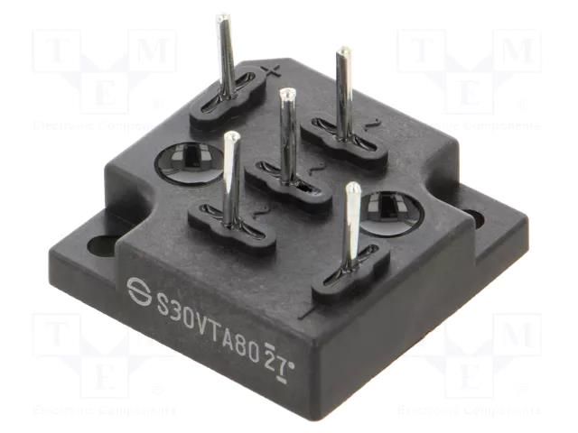 Bridge rectifier: three-phase; Urmax: 800V; If: 30A; Ifsm: 400A; THT SHINDENGEN S30VTA80-5000