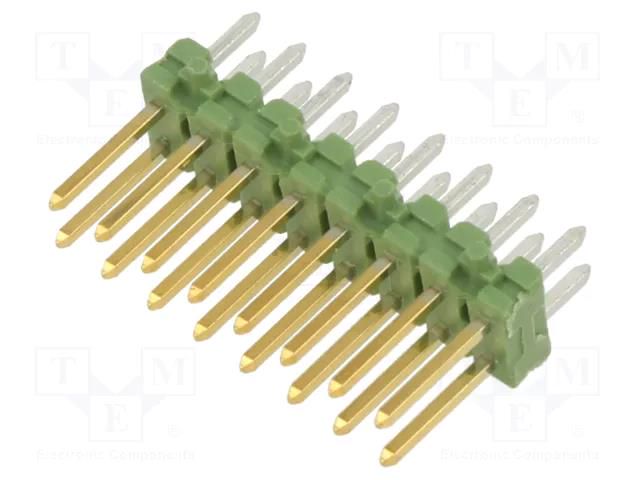 Connector: pin strips; pin header; AMPMODU MOD II; male; PIN: 16 TE Connectivity 825440-8