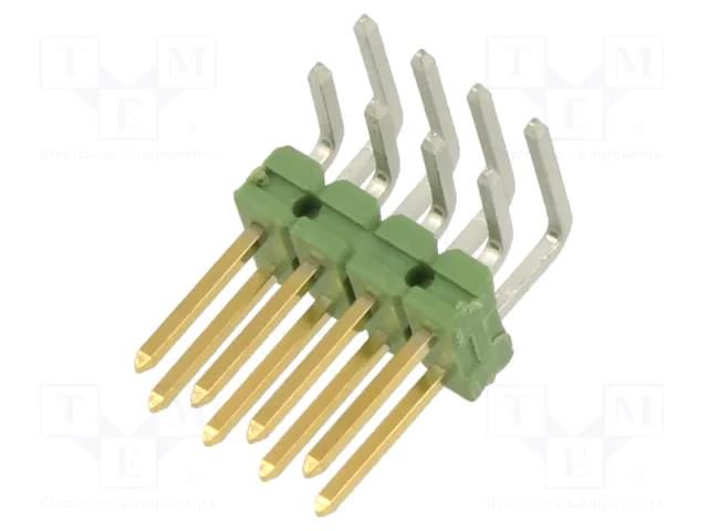 Connector: pin strips; pin header; AMPMODU MOD II; male; PIN: 8 TE Connectivity 825457-4