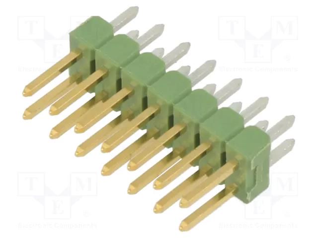 Connector: pin strips; pin header; AMPMODU MOD II; male; PIN: 14 TE Connectivity 826656-7