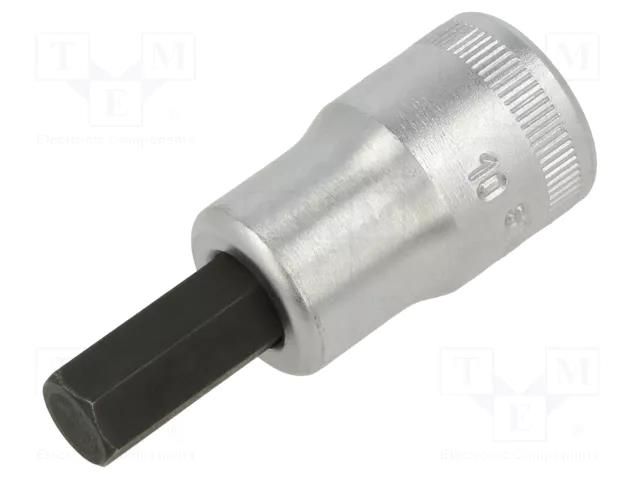 Socket; hex key,socket spanner; HEX 10mm; 1/2"; INHEX STAHLWILLE ST-3050010