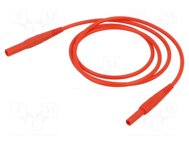 Test lead; 19A; banana socket 4mm,banana plug 4mm; insulated STÄUBLI XKF-414-10022