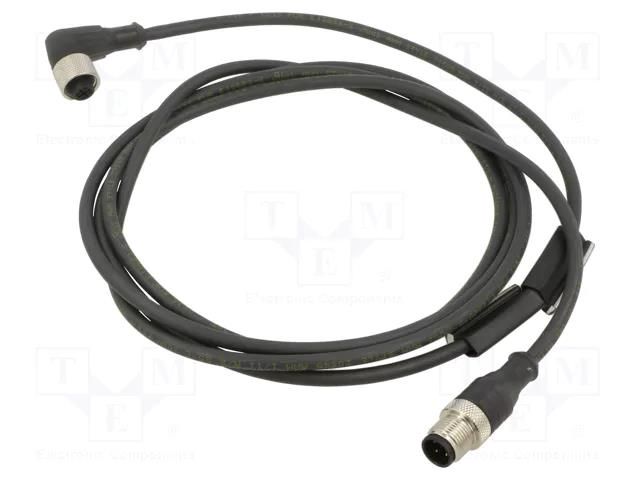 Cable: for sensors/automation; plug TELEMECANIQUE SENSORS XZCR1512041C2