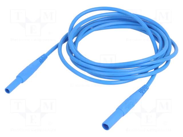 Test lead; 19A; banana socket 4mm,banana plug 4mm; insulated STÄUBLI XKF-414-20023