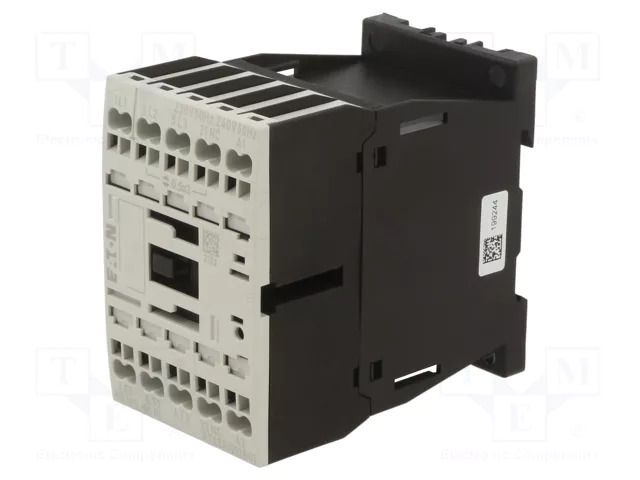 Contactor: 3-pole; NO x3; Auxiliary contacts: NC; 230VAC; 12A; 690V EATON ELECTRIC DILM12-01-230AC-PI