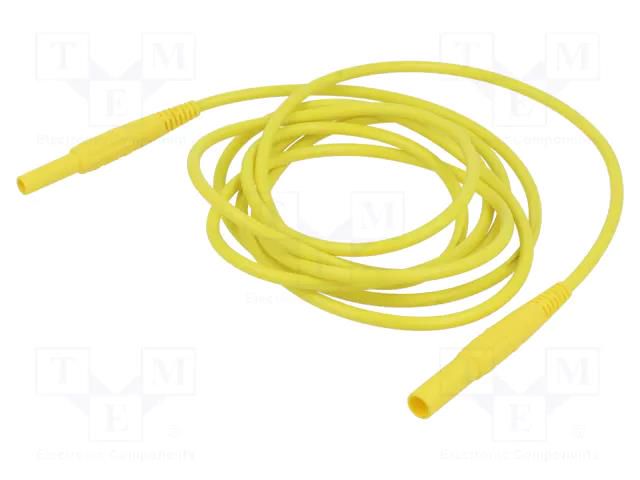 Test lead; 19A; banana socket 4mm,banana plug 4mm; insulated STÄUBLI XKF-414-20024